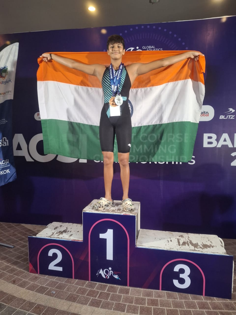  Katyayani Singh Creates History, Wins 2 Silver and 1 Bronze Medal in Asian Open Aquatic Competition