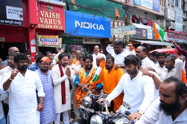  Union Minister for Coal and Mines G. Kishan Reddy Launches Tiranga Yatra in Hyderabad