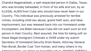 Former US President Condemns the Killing, Calls for Tough Action on Illegal Immigrants