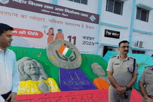 Unique Sand Art Event Sparks Voter Awareness in Bettiah