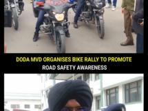Bike Rally in Doda Sparks Road Safety Drive
