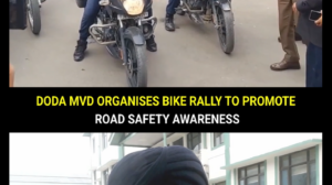 Bike Rally in Doda Sparks Road Safety Drive