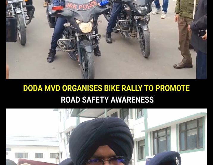 Bike Rally in Doda Sparks Road Safety Drive