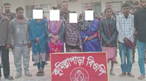 21 Bangladeshis, Including Women and Children, Detained While Trying to Cross into India at Maheshpur Border