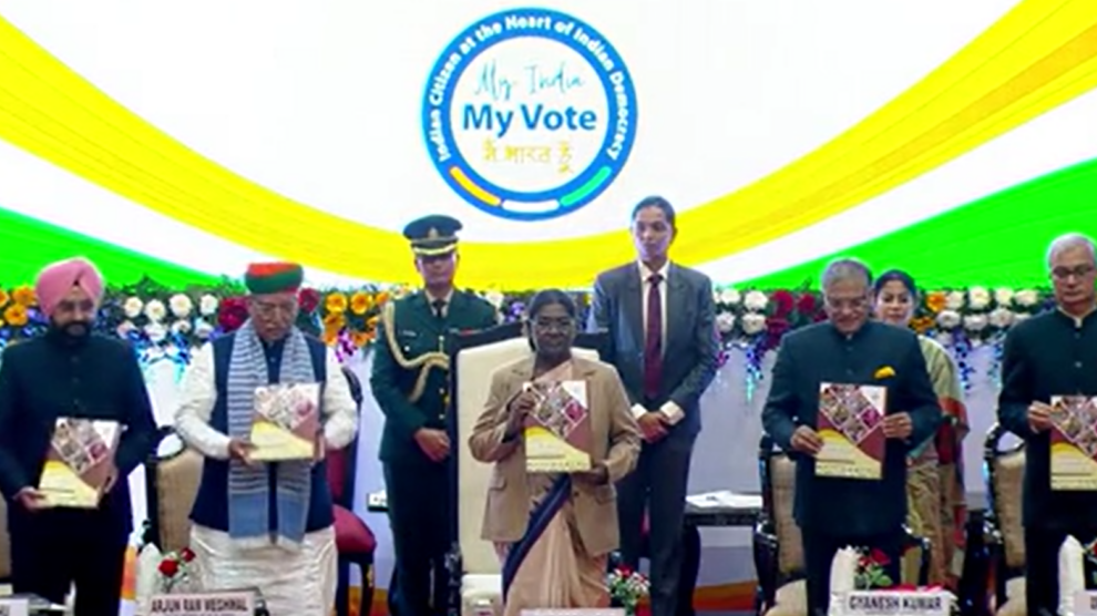 President Murmu Lights Up National Voters' Day Event