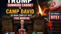 Rare Camp David Setting for 13th Cabinet Meeting