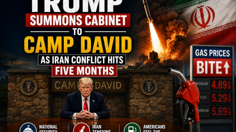 Rare Camp David Setting for 13th Cabinet Meeting