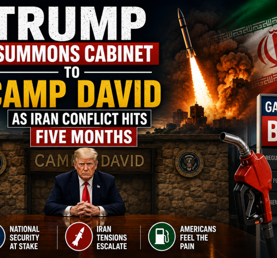Rare Camp David Setting for 13th Cabinet Meeting