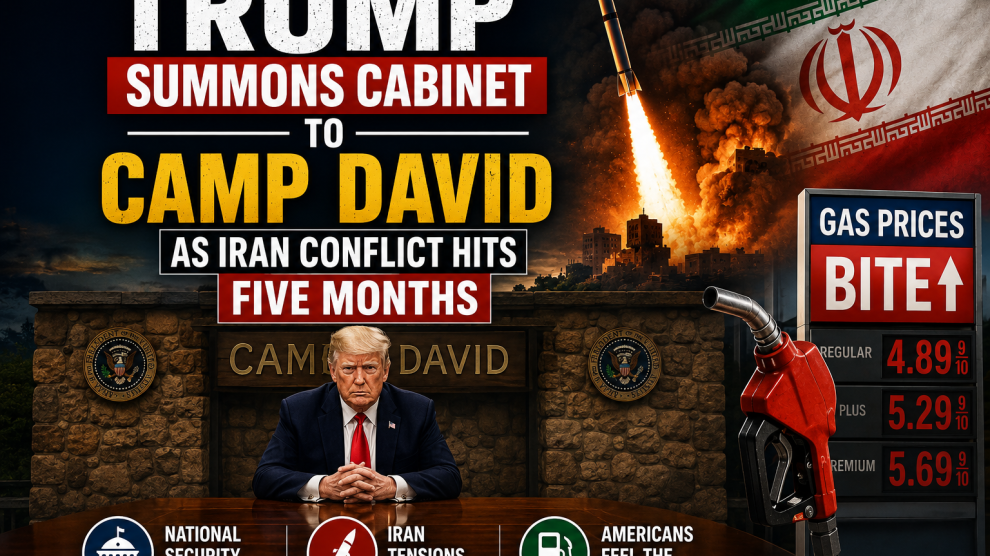 Rare Camp David Setting for 13th Cabinet Meeting