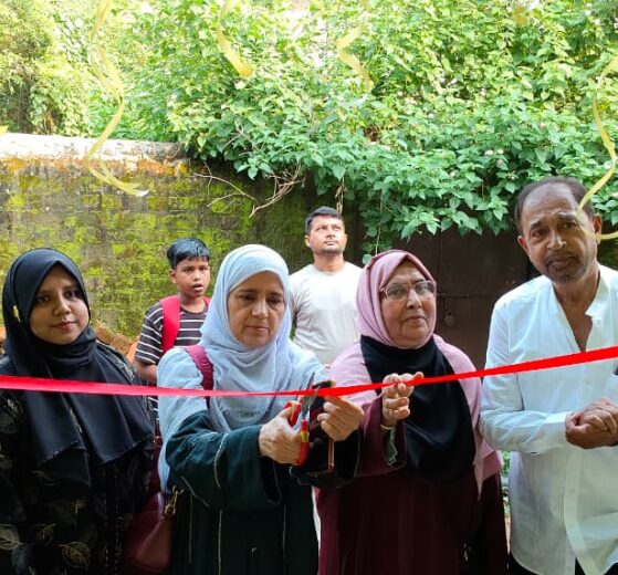 Chief Guest Anjum Parveen cuts the ribbon for the new building. Speakers emphasize the role of parents, discipline, and a positive home environment in shaping a child's future.